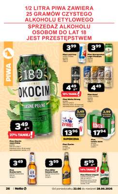 Netto - gazetka promocyjna Gazetka Spożywcza od poniedziałku 22.06 do niedzieli 28.06 - strona 26