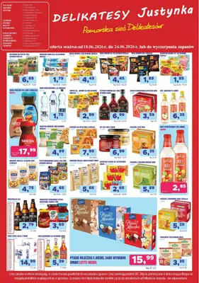 Delikatesy Justynka - gazetka promocyjna Gazetka od czwartku 18.06 do środy 24.06 - strona 2