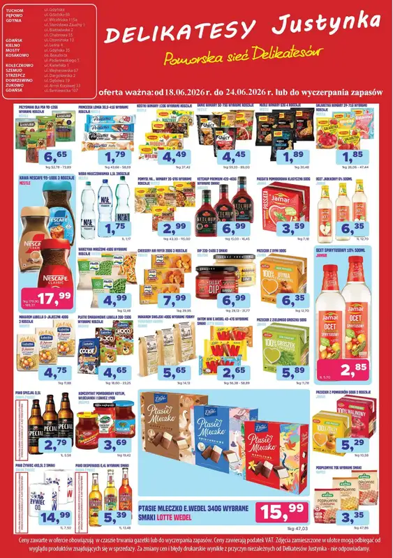 Delikatesy Justynka - gazetka promocyjna Gazetka od czwartku 18.06 do środy 24.06 - strona 2