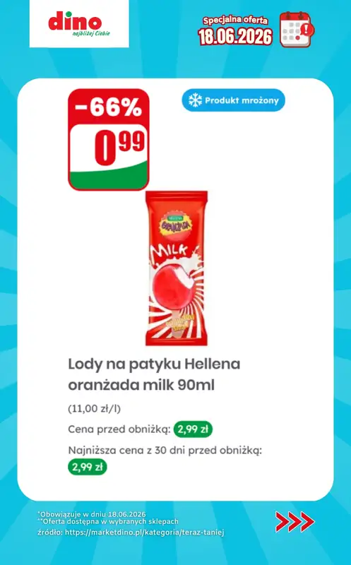 Dino - gazetka promocyjna Specjalna oferta na 18.06.2026 - promocje spoza gazetki od czwartku 18.06 do czwartku 18.06 - strona 3