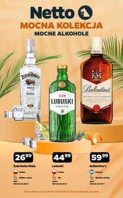 Netto - gazetka promocyjna Mocna Kolekcja - Mocne Alkohole  do soboty 04.07
