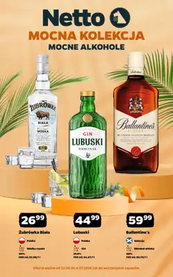 Netto - gazetka promocyjna Mocna Kolekcja - Mocne Alkohole  do soboty 04.07