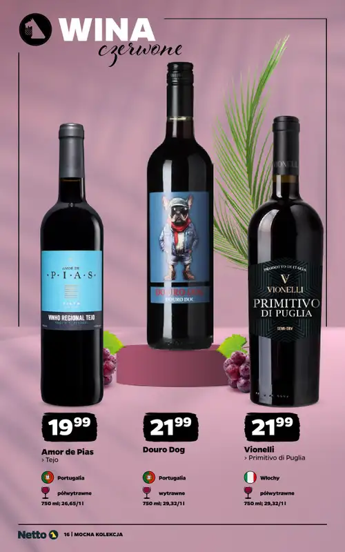 Netto - gazetka promocyjna Mocna Kolekcja - Wina  do soboty 04.07 - strona 16