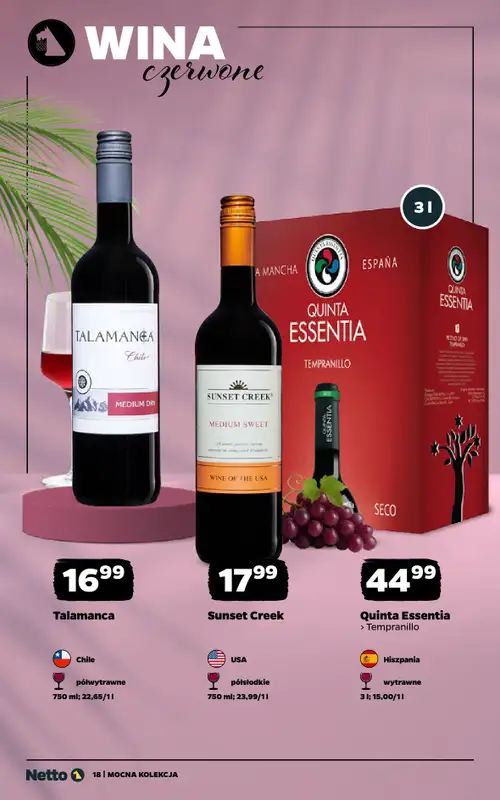 Netto - gazetka promocyjna Mocna Kolekcja - Wina  do soboty 04.07 - strona 18