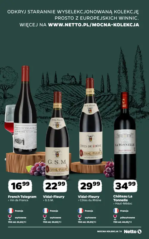 Netto - gazetka promocyjna Mocna Kolekcja - Wina  do soboty 04.07 - strona 9