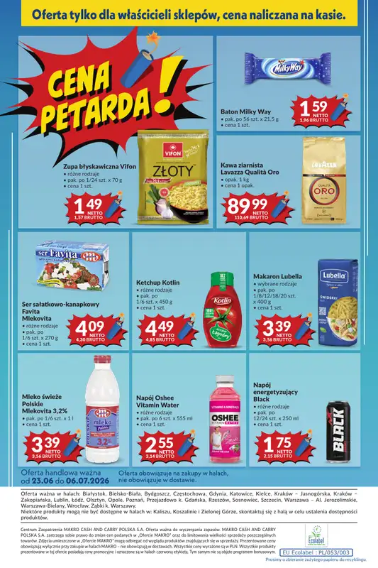 Makro - gazetka promocyjna Mega oferty dla Twojego Sklepu od wtorku 23.06 do poniedziałku 06.07 - strona 22