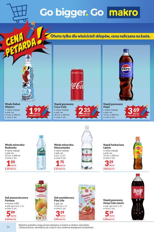 Makro - gazetka promocyjna Mega oferty dla Twojego Sklepu od wtorku 23.06 do poniedziałku 06.07 - strona 14