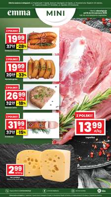 emma MARKET - gazetka promocyjna Plakaty promocyjne Emma Mini od czwartku 18.06 do środy 24.06