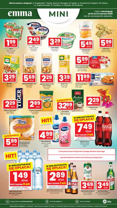 emma MARKET - gazetka promocyjna Plakaty promocyjne Emma Mini od czwartku 18.06 do środy 24.06 - strona 2