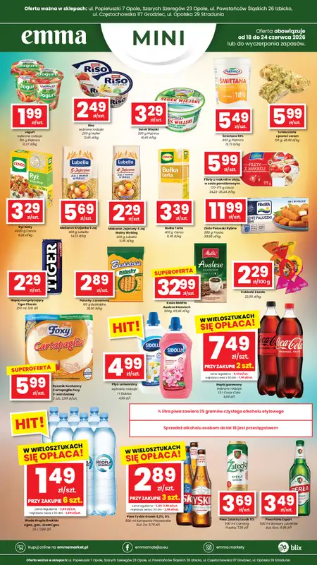 emma MARKET - gazetka promocyjna Plakaty promocyjne Emma Mini od czwartku 18.06 do środy 24.06 - strona 2