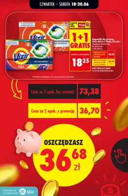 Biedronka - gazetka promocyjna Przeliczamy promocje! od czwartku 18.06 do soboty 20.06