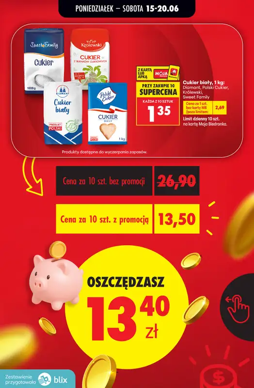 Biedronka - gazetka promocyjna Przeliczamy promocje! od czwartku 18.06 do soboty 20.06 - strona 6