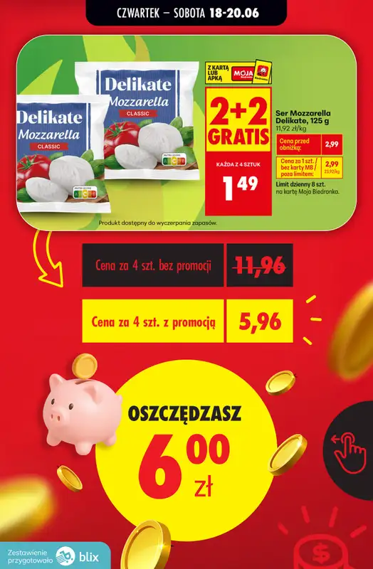 Biedronka - gazetka promocyjna Przeliczamy promocje! od czwartku 18.06 do soboty 20.06 - strona 4