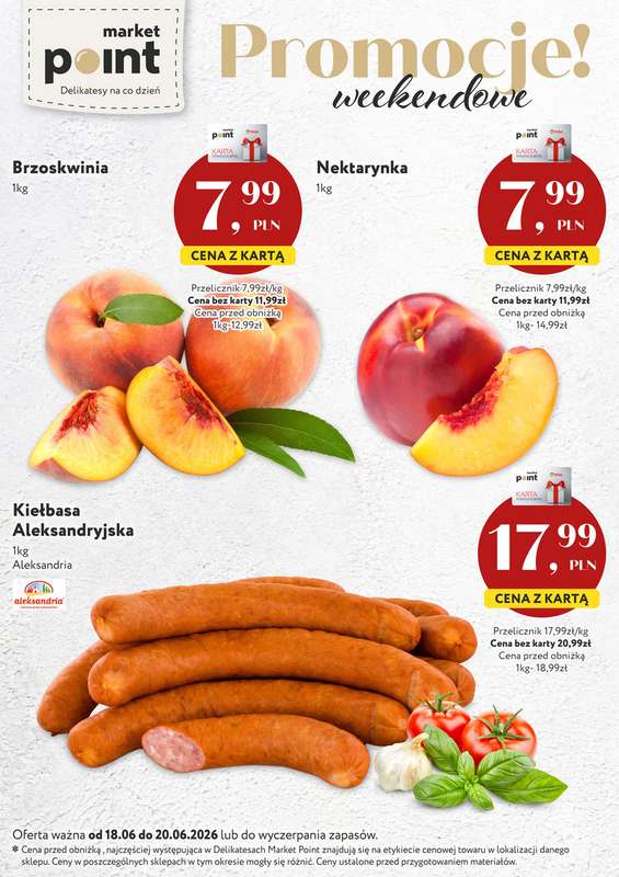 Market Point - gazetka promocyjna Ulotka weekendowa od czwartku 18.06 do soboty 20.06