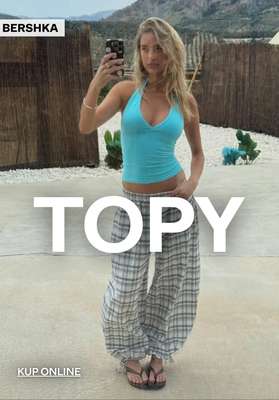Bershka - gazetka promocyjna TOPY damskie od 39,90 PLN od czwartku 18.06 
