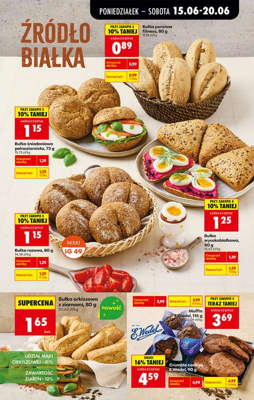 Biedronka - gazetka promocyjna Od poniedziałku, Z ladą tradycyjną od poniedziałku 15.06 do soboty 20.06 - strona 43
