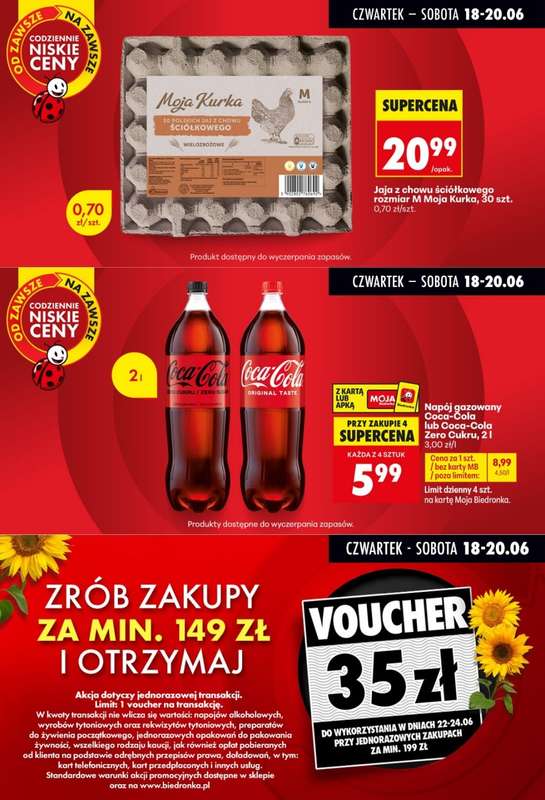 Biedronka - gazetka promocyjna Biedronkowe oszczędności od czwartku 18.06 do soboty 20.06 - strona 2