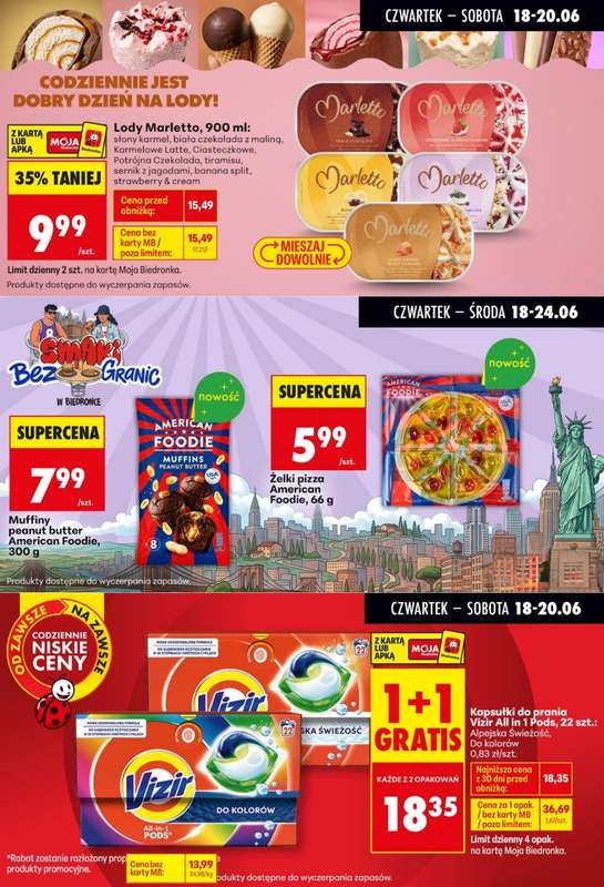 Biedronka - gazetka promocyjna Biedronkowe oszczędności od czwartku 18.06 do soboty 20.06 - strona 7