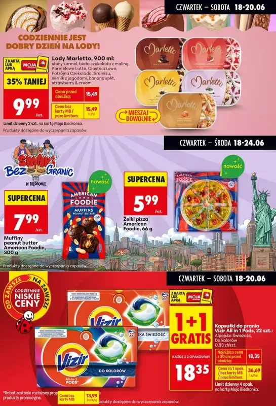 Biedronka - gazetka promocyjna Biedronkowe oszczędności od czwartku 18.06 do soboty 20.06 - strona 7