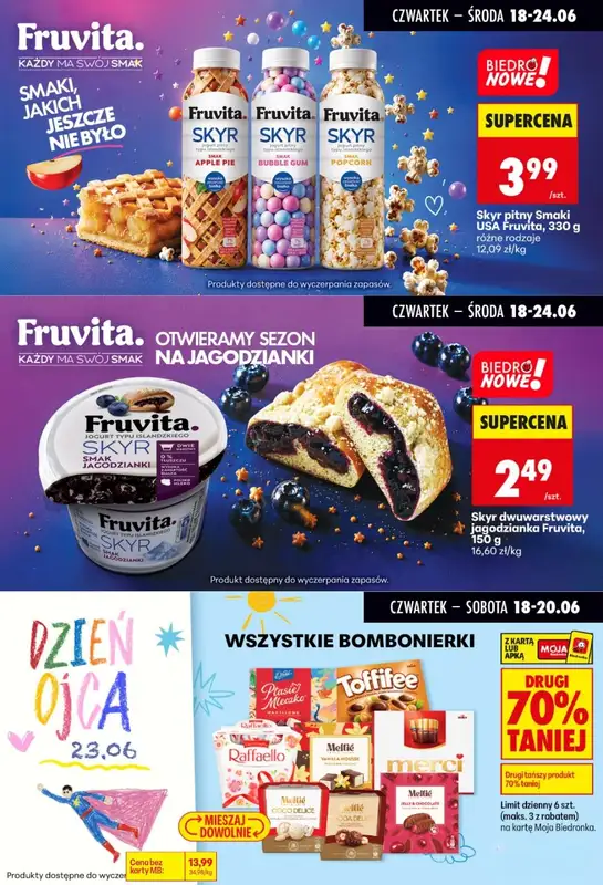 Biedronka - gazetka promocyjna Biedronkowe oszczędności od czwartku 18.06 do soboty 20.06 - strona 6