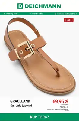 Deichmann - gazetka promocyjna Japonki w niskich cenach od soboty 20.06  - strona 3