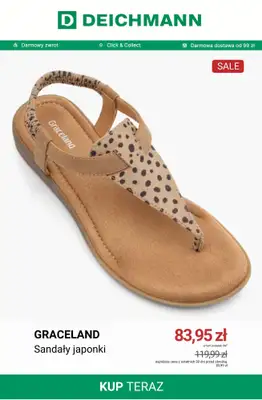 Deichmann - gazetka promocyjna Japonki w niskich cenach od soboty 20.06  - strona 5