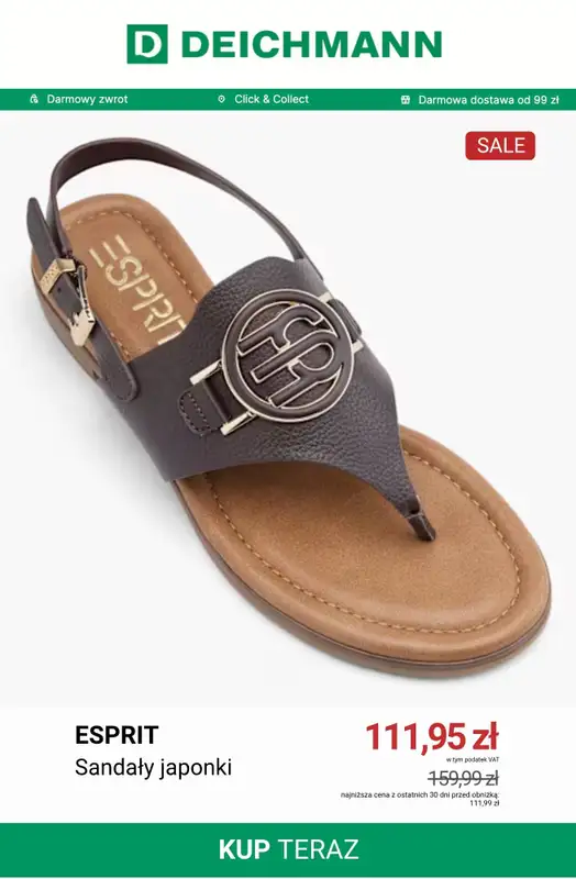 Deichmann - gazetka promocyjna Japonki w niskich cenach od soboty 20.06  - strona 13
