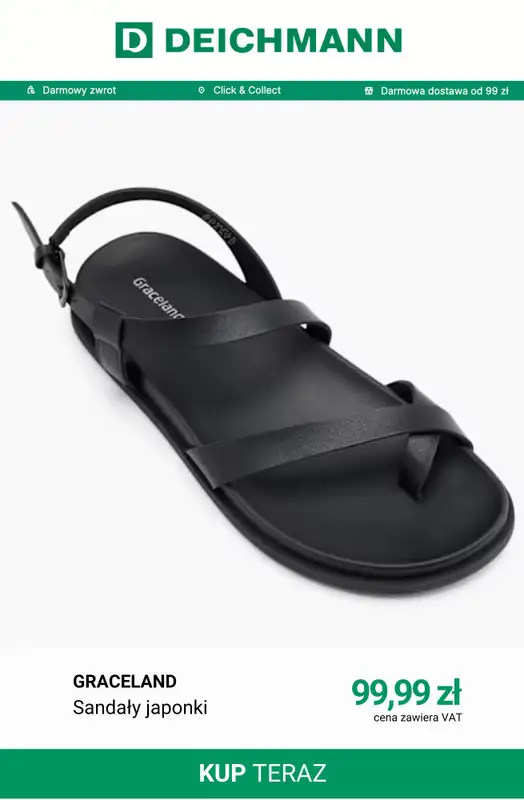 Deichmann - gazetka promocyjna Japonki w niskich cenach od soboty 20.06  - strona 8