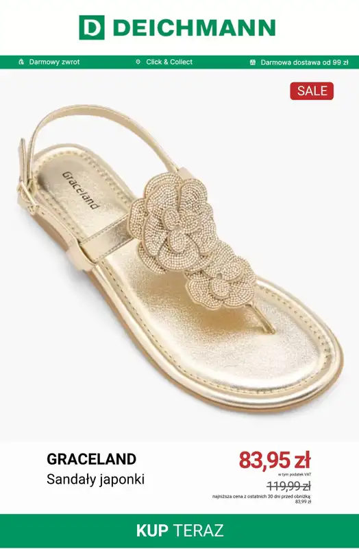 Deichmann - gazetka promocyjna Japonki w niskich cenach od soboty 20.06  - strona 2