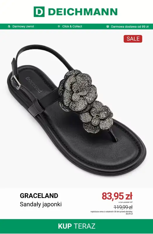 Deichmann - gazetka promocyjna Japonki w niskich cenach od soboty 20.06  - strona 6