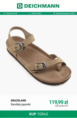 Deichmann - gazetka promocyjna Japonki w niskich cenach od soboty 20.06  - strona 12