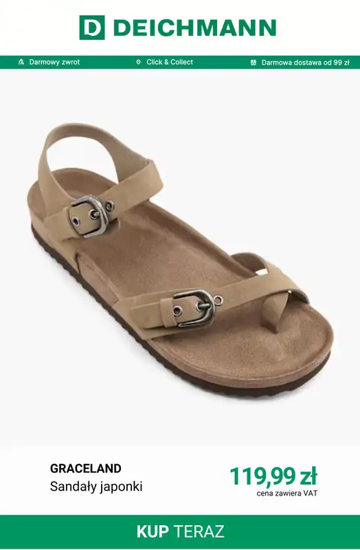 Deichmann - gazetka promocyjna Japonki w niskich cenach od soboty 20.06  - strona 12