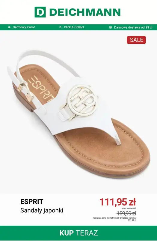 Deichmann - gazetka promocyjna Japonki w niskich cenach od soboty 20.06  - strona 4