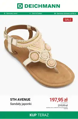 Deichmann - gazetka promocyjna Japonki w niskich cenach od soboty 20.06  - strona 9