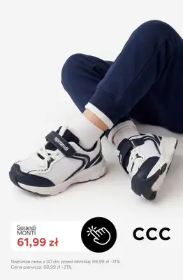 CCC - gazetka promocyjna Białe sneakersy dla chłopca do -50% taniej! od soboty 20.06  - strona 2
