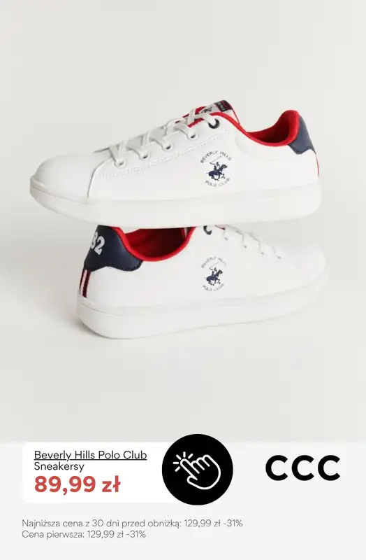 CCC - gazetka promocyjna Białe sneakersy dla chłopca do -50% taniej! od soboty 20.06  - strona 3