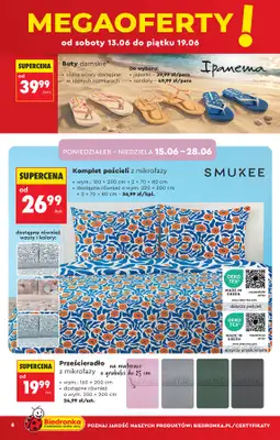 Biedronka - gazetka promocyjna Hity i inspiracje, od 13.06 od soboty 13.06 do środy 01.07 - strona 6