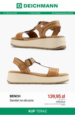 Deichmann - gazetka promocyjna Sandały na koturnie od niedzieli 21.06  - strona 10