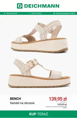 Deichmann - gazetka promocyjna Sandały na koturnie od niedzieli 21.06  - strona 9