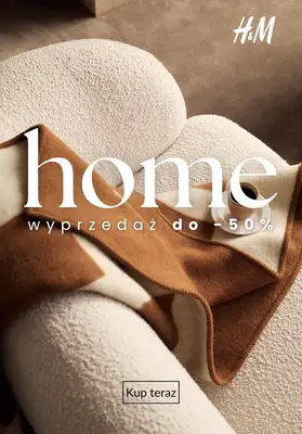 H&M - gazetka promocyjna HOME: wyprzedaż do -50% od piątku 19.06 