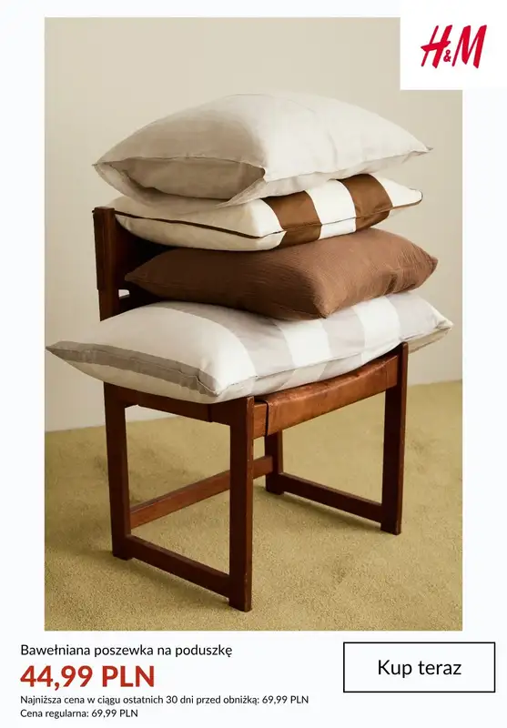 H&M - gazetka promocyjna HOME: wyprzedaż do -50% od piątku 19.06  - strona 10