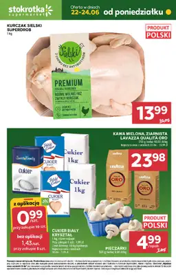 Stokrotka - gazetka promocyjna Hity na start od poniedziałku 22.06 do środy 24.06