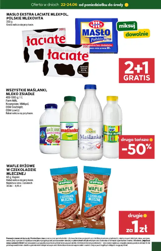Stokrotka - gazetka promocyjna Hity na start od poniedziałku 22.06 do środy 24.06 - strona 3