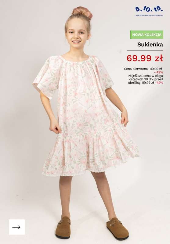 5.10.15 - gazetka promocyjna Sukienki dla dziewczynki na PROMOCJI! od czwartku 18.06  - strona 4