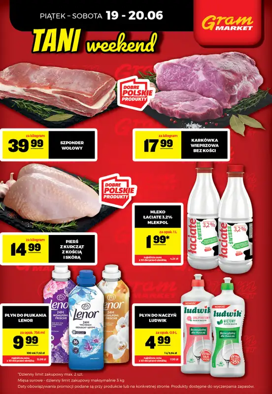 Gram Market - gazetka promocyjna Cały tydzień niskie ceny od piątku 19.06 do środy 24.06 - strona 2