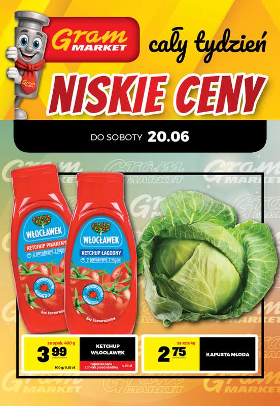 Gram Market - gazetka promocyjna Cały tydzień niskie ceny od piątku 19.06 do środy 24.06