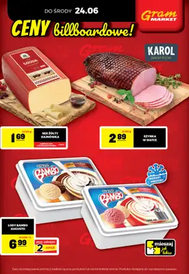 Gram Market - gazetka promocyjna Cały tydzień niskie ceny od piątku 19.06 do środy 24.06 - strona 3