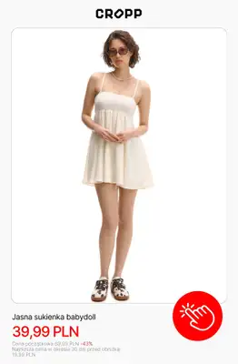 Cropp - gazetka promocyjna Sukienki Babydoll od czwartku 18.06  - strona 3