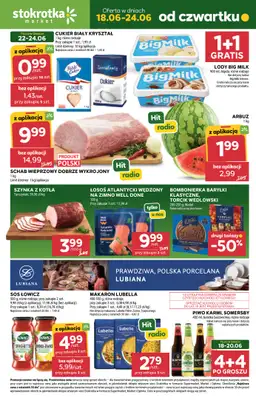 Stokrotka - gazetka promocyjna Gazetka Market od czwartku 18.06 do środy 24.06