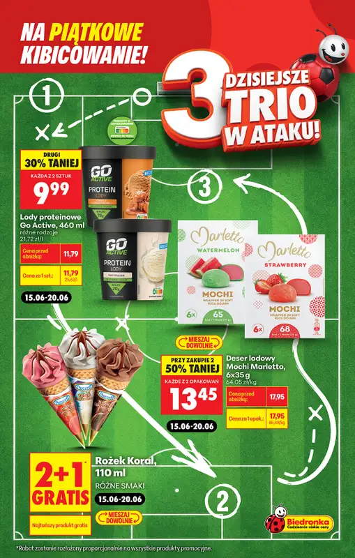 Biedronka - gazetka promocyjna Piątkowe kibicowanie od czwartku 18.06 do piątku 19.06 - strona 4